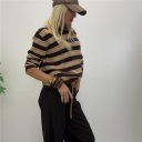 maglia riga con colletto girl